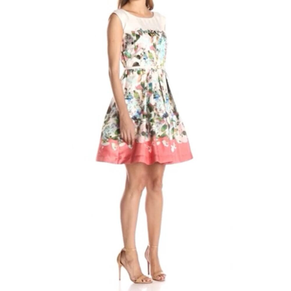 Julian Taylor Size 12 Cottagecore Floral Fit Flare vintage inspired party dress